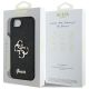 8. Guess Fixed Glitter Big 4G Hülle für iPhone 16e - Schwarz