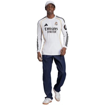 14. adidas Real Madrid 25/26 Langarm-Heimtrikot Herren Weiß JN8884
