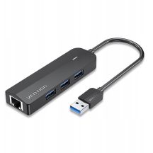 5-in-1 Vention USB 3.0 Hub mit Gigabit-Ethernet-Adapter