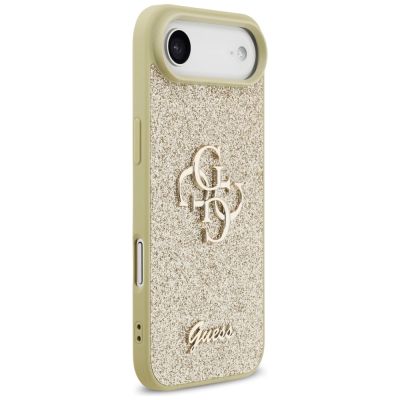 4. Guess Fixed Glitter Big 4G Hülle für iPhone Air - Gold