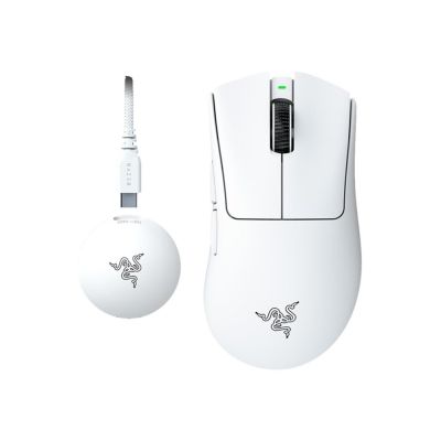 9. Razer DeathAdder V4 Pro Maus – Weiß
