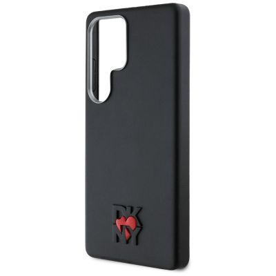 6. DKNY Leather Heart of NY Schutzhülle für Samsung Galaxy S25 Ultra, Schwarz