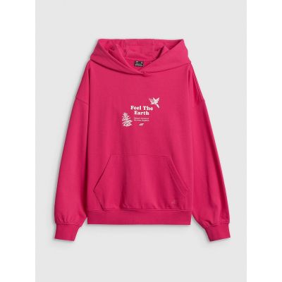 6. Lockerer Damen-Sweatshirt mit Kapuze 4F 4FRSS26TSWSF2836-53S