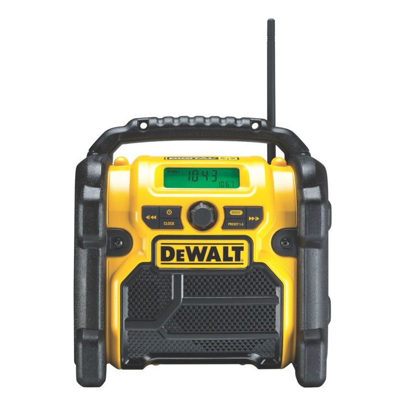 3. DeWALT DCR020-QW Tragbares Digitalradio, Schwarz, Gelb