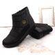13. News W EVE437A schwarze Schneestiefel mit Keilabsatz