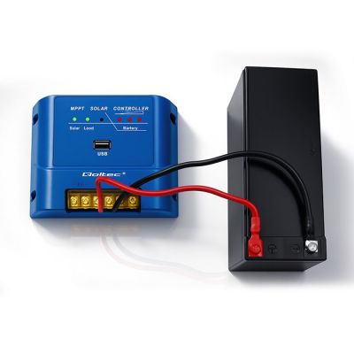 4. QOLTEC MPPT 15A Laderegler zur Stromversorgung von Gleichstromempfängern und zum Laden von 12V/24V-Akkus | LiFePO4