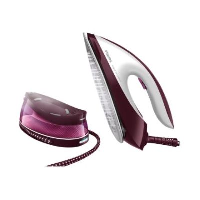 9. Philips GC7842/40 Dampfstation 2400 W 1,5 l SteamGlide Plus Sohle Lila, Weiß
