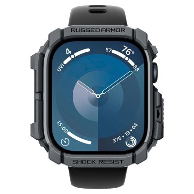 2. Spigen Rugged Armor Hülle für Apple Watch 10 46 mm – Grau