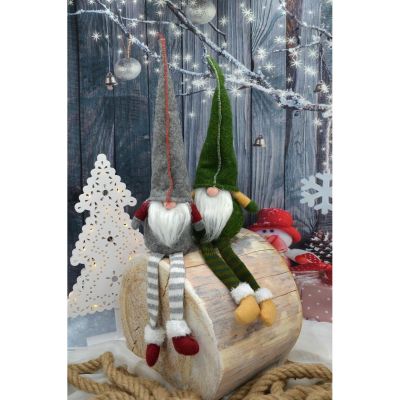 24. Dekorativer Zwerggnom, 30+15 cm, grün