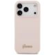 3. Guess Silicone Script Metal Logo MagSafe Case für iPhone 17 Pro - Pink