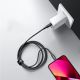 11. Acefast C4-01 Lightning – USB-C PD-Kabel 30 W 3 A 480 Mbit/s 1,8 m – Schwarz