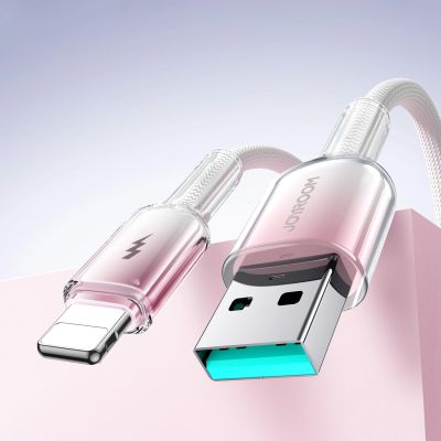9. Joyroom S-A42 Crystal-Clear Serie 3A USB-A – Lightning Kabel 1,2 m – Weiß