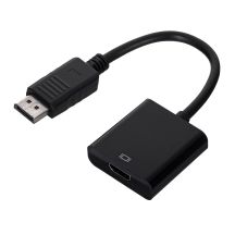 GEMBIRD A-DPM-HDMIF-002 Adapter (DisplayPort M - HDMI F; 0,10 m; schwarz)