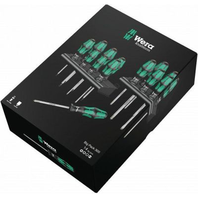 2. WERA Schraubendreher-Set, 14-teilig + 2 Kleiderbügel