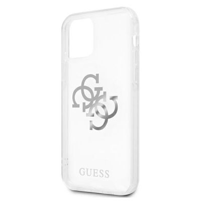 6. Guess GUHCP12LKS4GSI iPhone 12 Pro Max 6,7" Transparente Hardcase 4G Silver Charms Collection