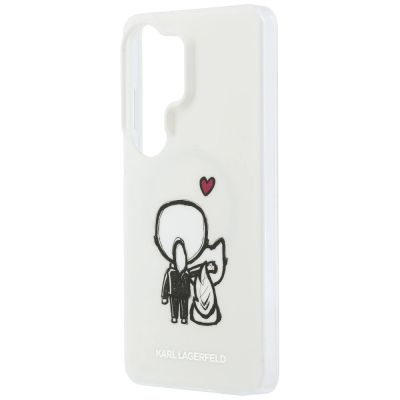 6. Karl Lagerfeld IML Karl&Choupette MagSafe Hülle für Samsung Galaxy S26 Ultra - Transparent