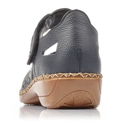 10. Rieker W RKR139 marineblaue Lederschuhe