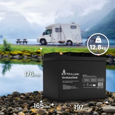3. EXTRALINK BATTERIE BATTERIEAKKUMAT AGM 12V 45