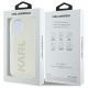 8. Karl Lagerfeld KLHCP16XHKLSTDCT iPhone 16 Pro Max 6,9" transparentes Hardcase IML Rhinestones Logo