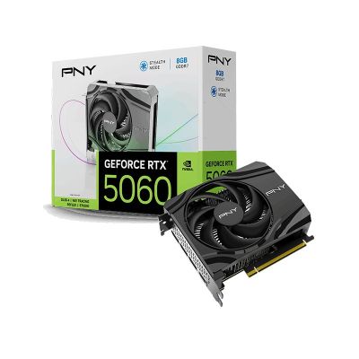 22. PNY GeForce RTX 5060 Single Fan NVIDIA 8 GB GDDR7