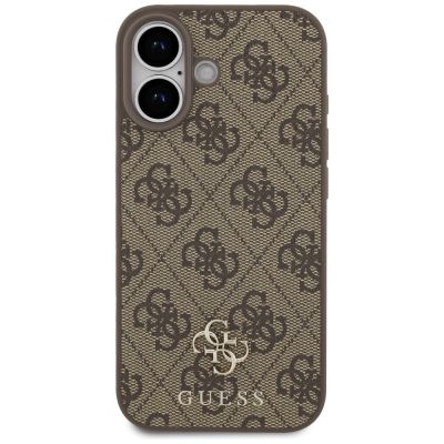 3. Guess 4G Small Classic Logo MagSafe Hülle für iPhone 17 - Braun
