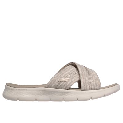 3. Skechers Damen-Flip-Flops GO WALK FLEX SANDAL IMPRESSED 141420 DKTP