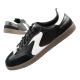 Skechers Kickoff Damen Sportschuhe Sneakers Schwarz Leder