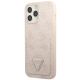 2. Guess 4G Triangle Logo Cardslot-Hülle für iPhone 13 Pro Max – Rosa