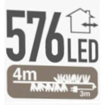 2. Lichterkette für den Weihnachtsbaum, 576 LEDs, Timer, mehrfarbig