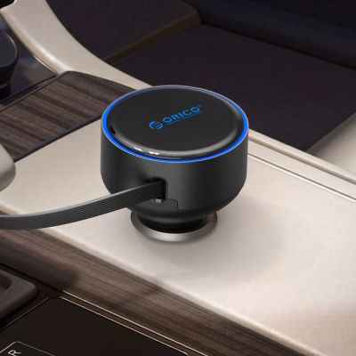 11. Orico FC-60-2C 60W Kfz-Ladegerät mit einziehbarem USB-C-Kabel (65 cm) – Schwarz