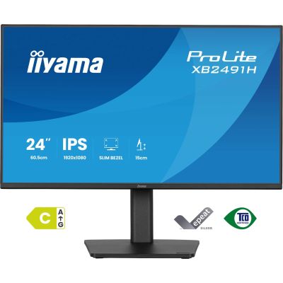 2. iiyama ProLite XB2491H-B1 Computermonitor 60,5 cm (23,8") 1920 x 1080 px Full HD LCD Schwarz