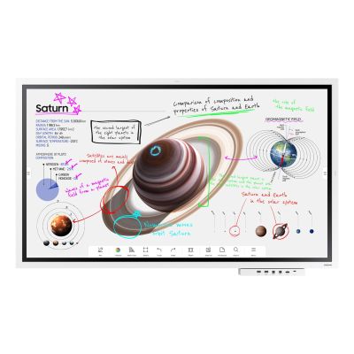 7. SAMSUNG Flip Pro Digital Flipboard 65" 4K IR-Touch HDMI USB-C USB LAN WiFi WPA2 Enterprise Bluetooth Tizen 6.5 SoC 2x10W 400x400