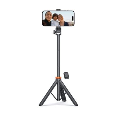 7. Tech-Protect L03S Bluetooth-Selfie-Stick mit Fernbedienung, Stativ bis 148 cm und 180 Kopf – Schwarz