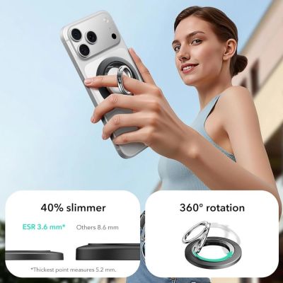 3. ESR Magnetische HaloLock MagSafe Handyhalterung – Schwarz