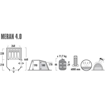 20. High Peak Meran 4 Zelt 11806