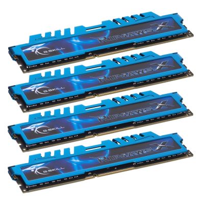 4. G.SKILL RipjawsX F3-1600C9Q-32GXM Speicherkit (DDR3 DIMM; 4 x 8 GB; 1333 MHz; CL9)