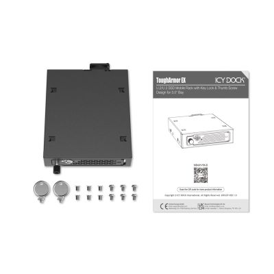 8. Icy Dock MB491V5K-B Festplattengehäuse SSD-Gehäuse Schwarz 2,5"
