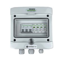 Hermetische IP65 EMITER-Wechselstromanschlussverteileranlage mit Wechselstromüberspannungsableiter Noark Typ 2, 20 A, 3-phasig