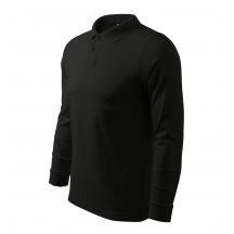 Malfini Single J. LS M MLI-21101 schwarzes Poloshirt
