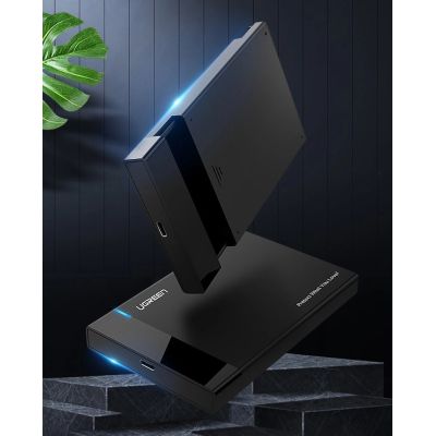 4. Ugreen Schacht für HDD SSD Festplattengehäuse 2,5'' SATA USB 3.2 Gen 1 (5 Gbps) Micro USB SuperSpeed + 0,5 m Kabel schwarz (US221 30848)