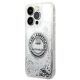 2. Karl Lagerfeld KLHCP14LLCRSGRS iPhone 14 Pro 6.1" Silber / Silber Hardcase Liquid Glitter RSG