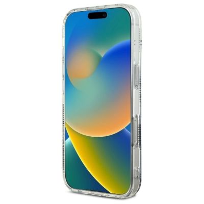 5. Karl Lagerfeld IML Karl Head galvanisierte Hülle für iPhone 16 Pro - Transparent