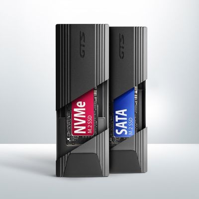 4. Axagon EEM2-GTS2 SSD-Festplattengehäuse Schwarz M.2