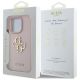 8. Guess Grained Big 4G Logo Small Classic Logo Case für iPhone 16 Pro - Pink