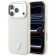Guess MagSafe-Hülle mit genarbtem Dreieckslogo für iPhone 18 Pro Max / 17 Pro Max – Beige