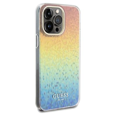 4. Guess IML Faceted Mirror Disco Iridescent Hülle für iPhone 13 Pro Max – mehrfarbig