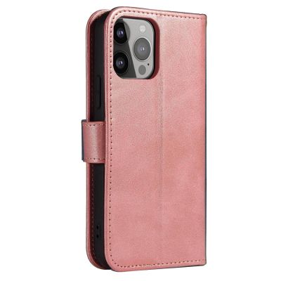 4. Magnethülle für Samsung S24 Plus mit Klappe und Geldbörse – rosa