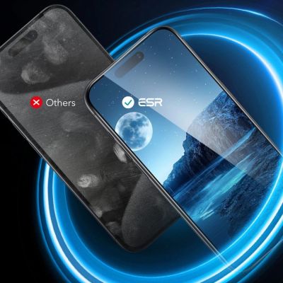 6. ESR Tempered Glass 2-PACK für iPhone 16 – transparent