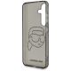 7. Karl Lagerfeld Strasssteine Karl Kopf Logo Samsung Galaxy S25 Hülle Schwarz