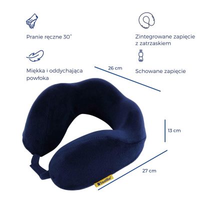 3. TRAVEL BLUE MEMORY-SCHAUM-REISEKISSEN TRANQUILITY NAVY